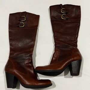 BOC Born Knee High Boots Womens Size 6 Brown Leather